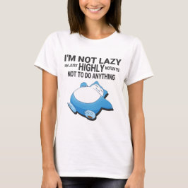 Camiseta Snorlax being lazy from pokemon