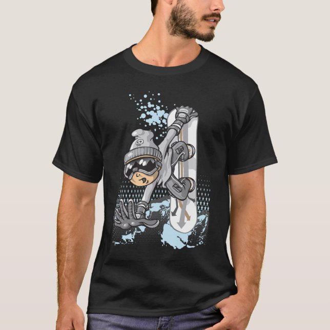 Camiseta Snow boy flying (Anverso)