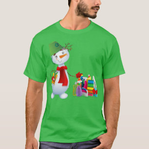 Camiseta Snow Cleaner Funny Snowman Cleaning Lady Gift Hous
