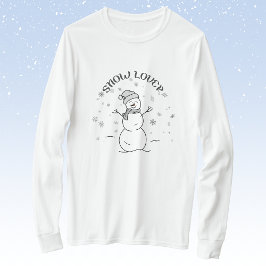 Camiseta Snow Lover Snowman Long-Sleeve T-Shirt            