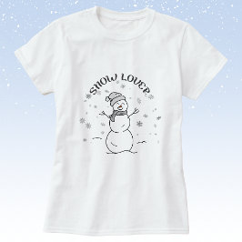 Camiseta Snow Lover Snowman T-Shirt                        