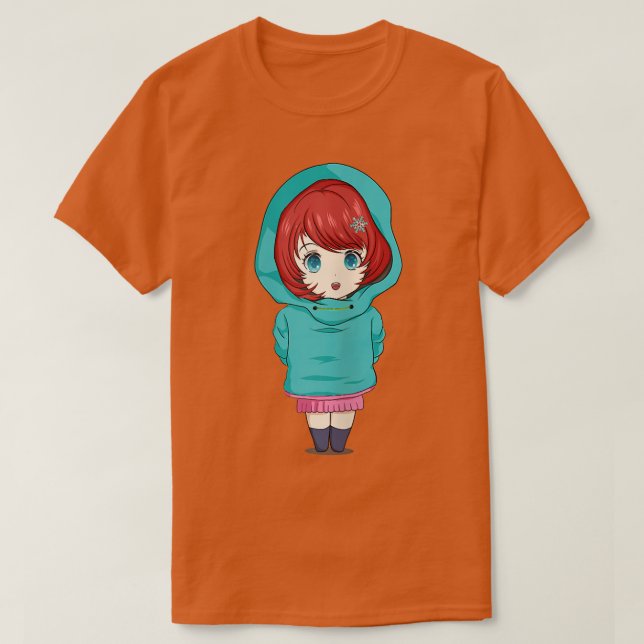Camiseta Snow Princess Cute Anime girl Manga Cartoon Winter (Diseño del anverso)