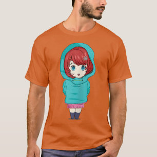 Camiseta Snow Princess Cute Anime girl Manga Cartoon Winter