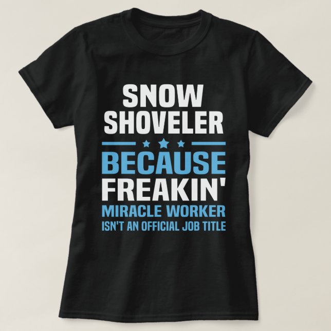 Camiseta Snow Shoveler (Diseño del anverso)