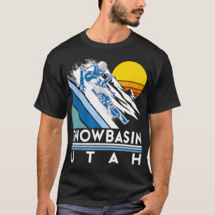 Camiseta Snowbasin Utah Retro Ski