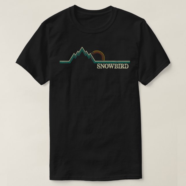 Camiseta Snowbird Utah Retro Adventure Skiting Snowboard (Diseño del anverso)