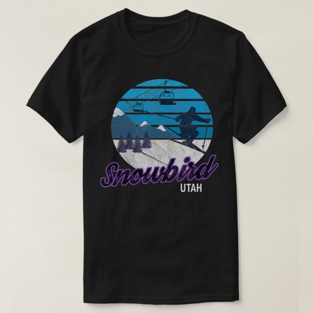 Camiseta Snowbird Utah USA Skyboard 1 (Diseño del anverso)