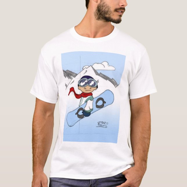 Camiseta snowboard (Anverso)