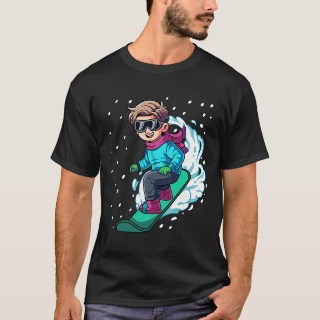 Camiseta Snowboard 8 (Anverso)