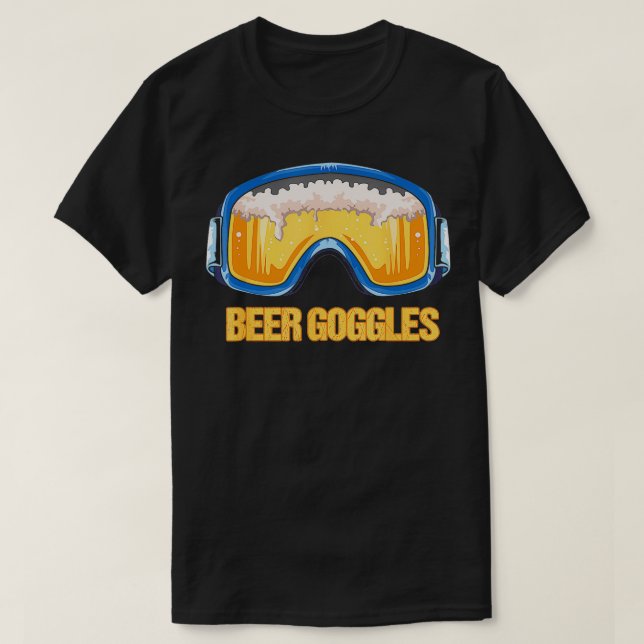 Camiseta Snowboard Beer Goggles Ski Mountain (Diseño del anverso)
