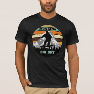 Camiseta Snowboard Big Sky Ski Snow Fields