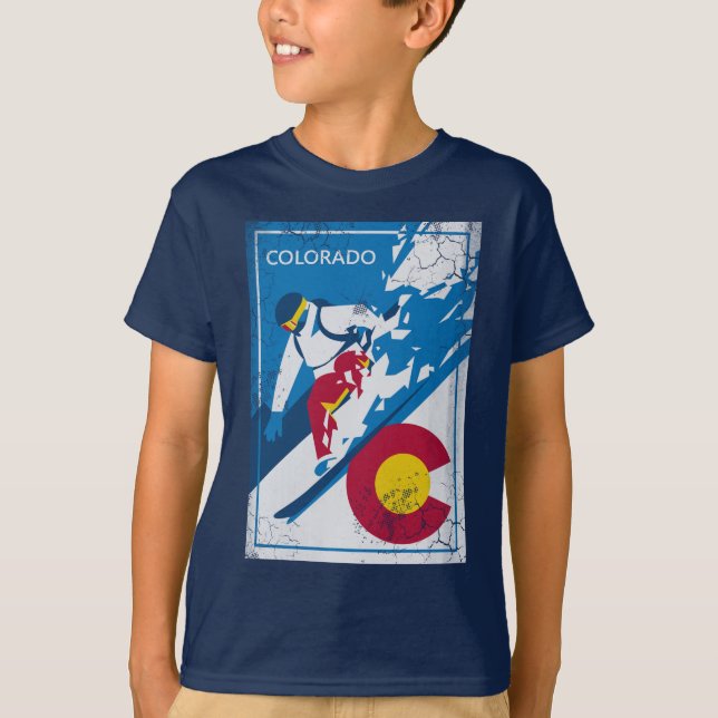 Camiseta Snowboard Colorado (Anverso)