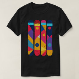 Camiseta Snowboard colorido