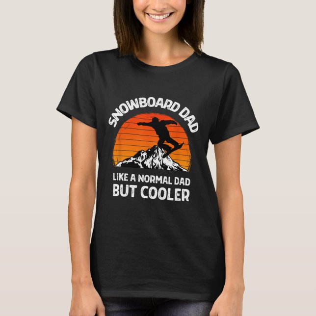 Camiseta Snowboard Dad Pero Cooler Snowboarding Dad (Anverso)