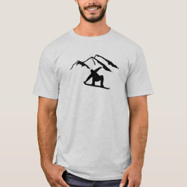 Camiseta Snowboard de las montañas