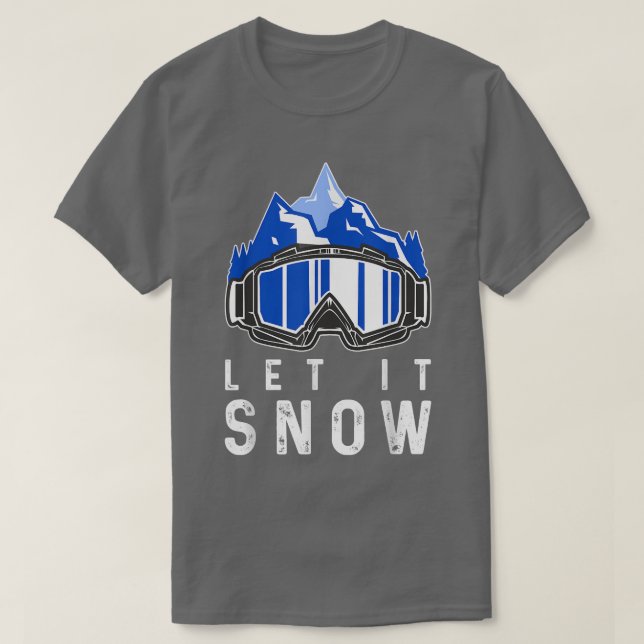 Camiseta Snowboard Deportes de inviernoSnowboard Ski Gog (Diseño del anverso)