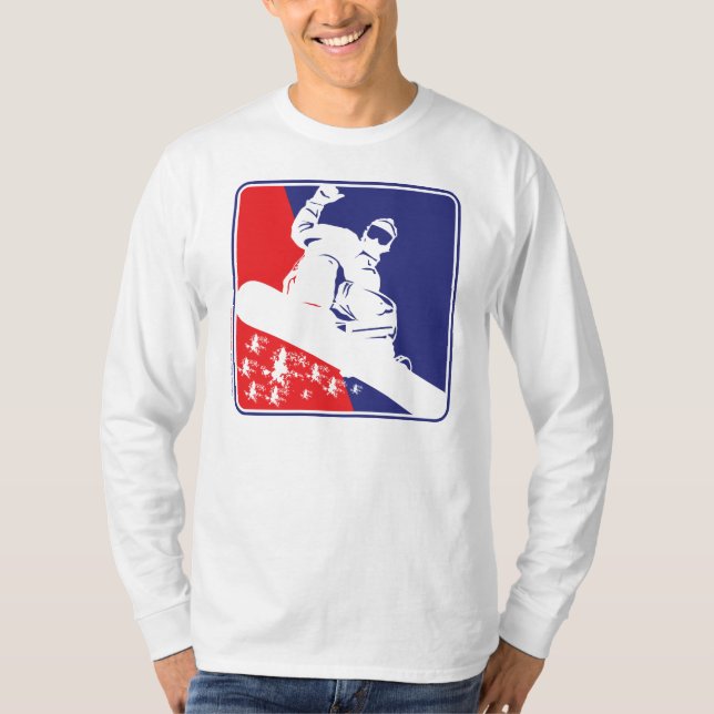 Camiseta Snowboard EE.UU. (Anverso)