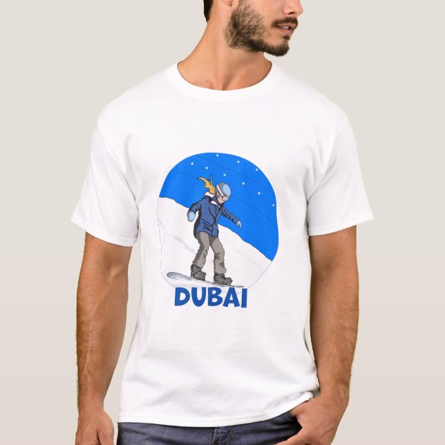 Camiseta Snowboard En Dubai (Anverso)