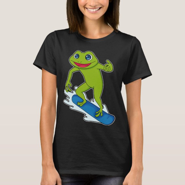 Camiseta Snowboard Esquiador Rana (Anverso)