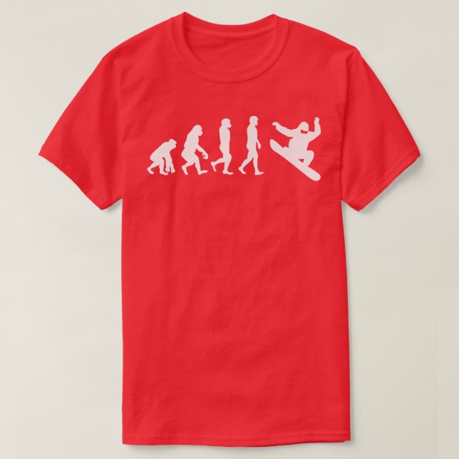 Camiseta Snowboard Evolution Funny Snow Boarding Epert W (Diseño del anverso)