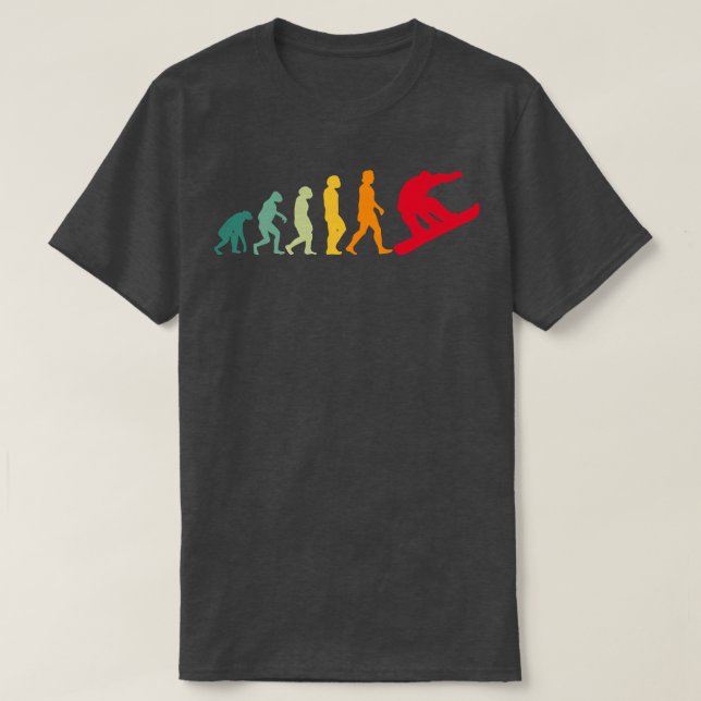 Camiseta Snowboard Evolution Funny Snow Boarding Epert W (Diseño del anverso)