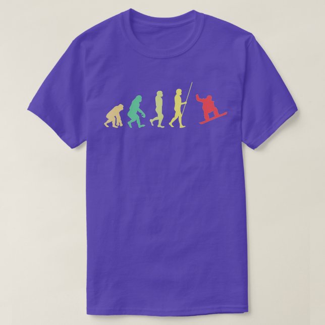 Camiseta Snowboard Evolution Snowboarder Winter Snowboardin (Diseño del anverso)