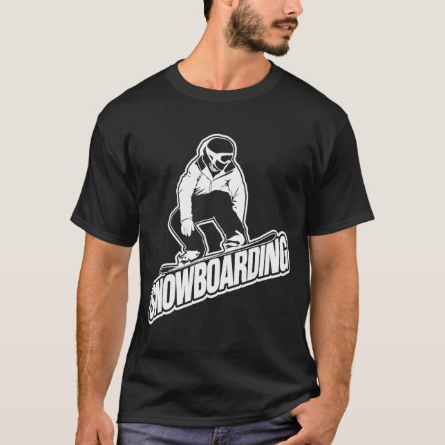 Camiseta Snowboard Gran Shredder Letting Great Snowboard (Anverso)