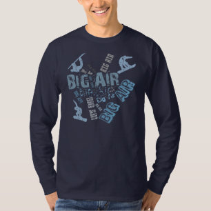 Camiseta Snowboard grande del aire