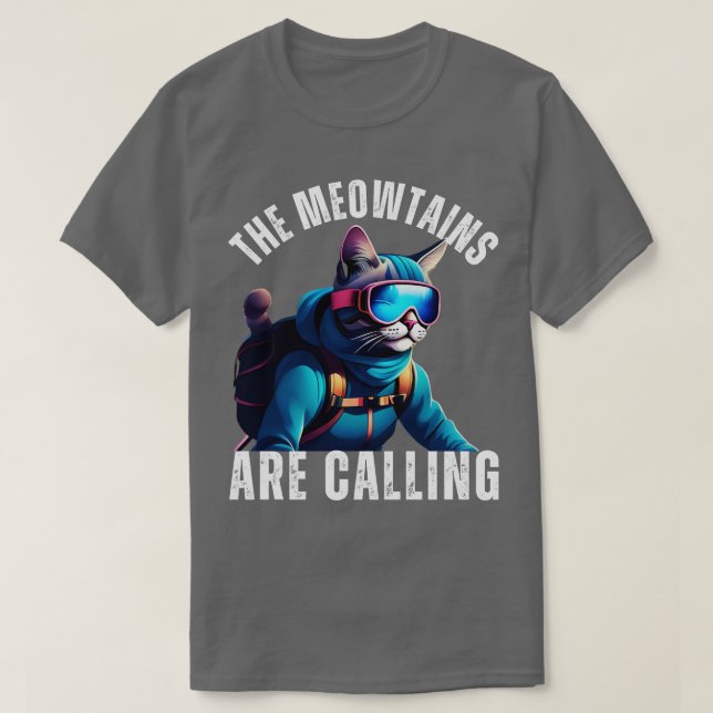 Camiseta Snowboard Guay Para Hombres Mujeres Esquí Montañas (Diseño del anverso)