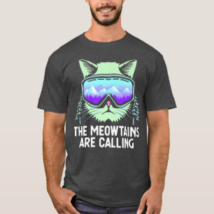 Camiseta Snowboard Guay Para Hombres Mujeres Esquí Montañas