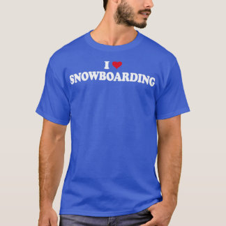 Camiseta Snowboard I Love Snowboarder Snowboard