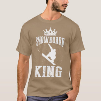 Camiseta Snowboard King Snowboard Funny Snow Boarding Lodge