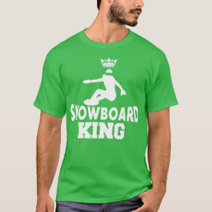 Camiseta Snowboard King Snowboard Funny Snow Boarding Lodge