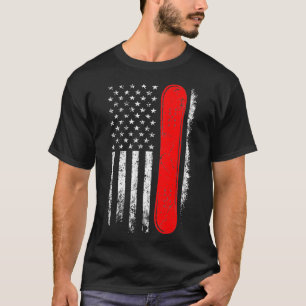 Camiseta Snowboard La bandera de Estados Unidos: Patriotism