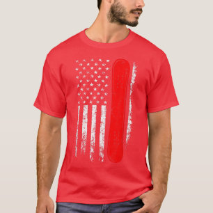 Camiseta Snowboard La bandera de Estados Unidos: Patriotism