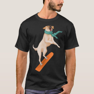 Camiseta Snowboard Labrador Perro Snowboard - Snowboard