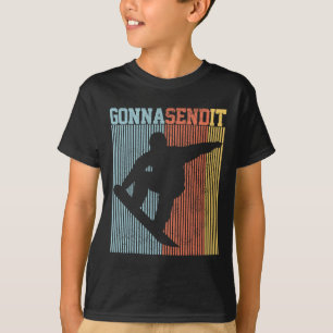 Camiseta Snowboard lo enviará a Vintage Retro Freestyle