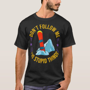 Camiseta Snowboard Mountain Funny Freestyle _1 