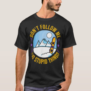 Camiseta Snowboard Mountain Funny Freestyle _2