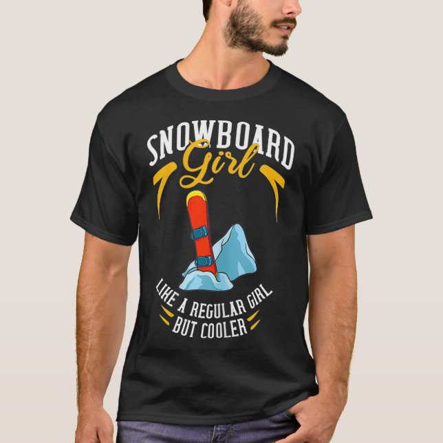 Camiseta Snowboard Mountain Funny Freestyle _3 (Anverso)