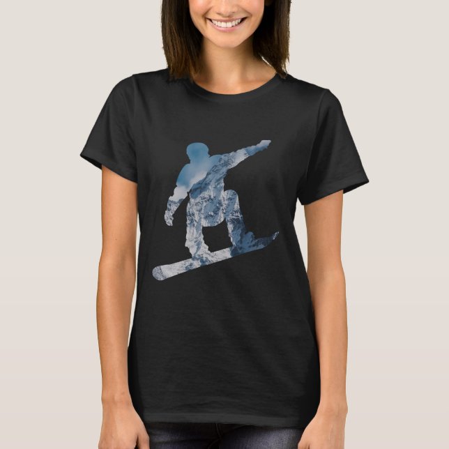 Camiseta Snowboard Mountain T Shirt - Regalo Para Snowboard (Anverso)