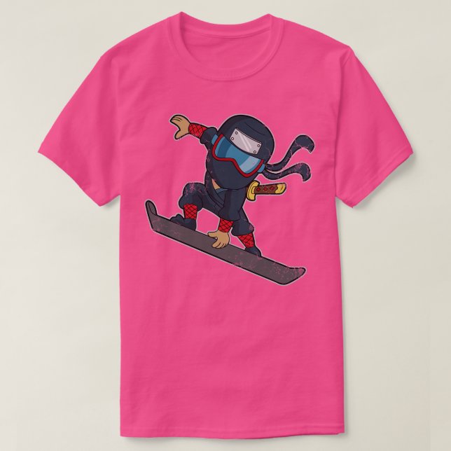 Camiseta Snowboard Ninja Snowboard Snowboard Snowboard Wino (Diseño del anverso)