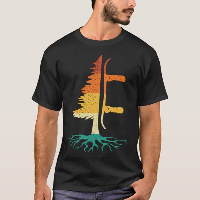 Camiseta Snowboard Pine Tree  Snowboarding Snowboarder Wint (Anverso)