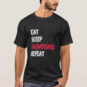 Camiseta Snowboard Remo Sleep Snowboard Repetir pasarela Sn