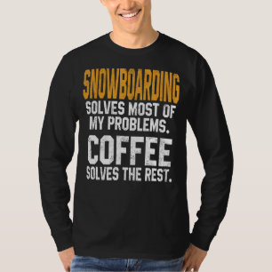 Camiseta Snowboard resuelve mis problemas Coffee Mountain S