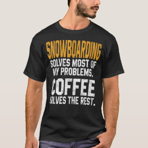 Camiseta Snowboard resuelve mis problemas Coffee Mountain S