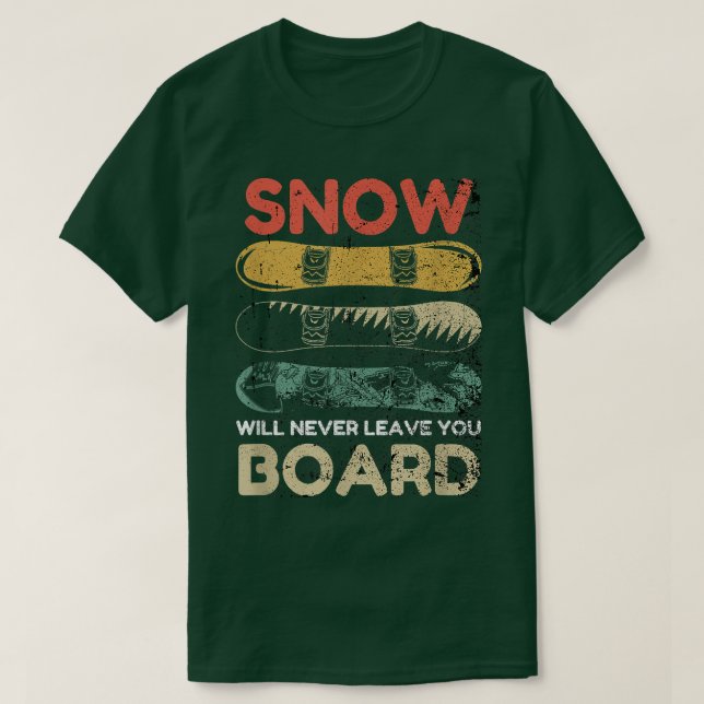 Camiseta Snowboard Retro Snowboard Snowboard Snowboard (Diseño del anverso)