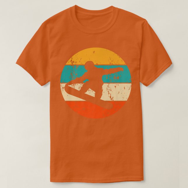 Camiseta Snowboard retro vintage (Diseño del anverso)