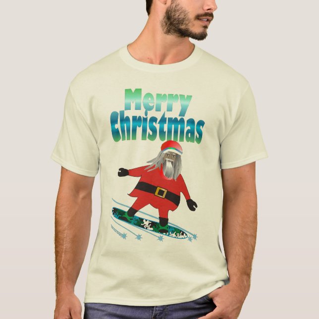 Camiseta Snowboard Santa (Anverso)