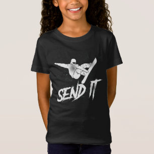Camiseta Snowboard Send It Vintage